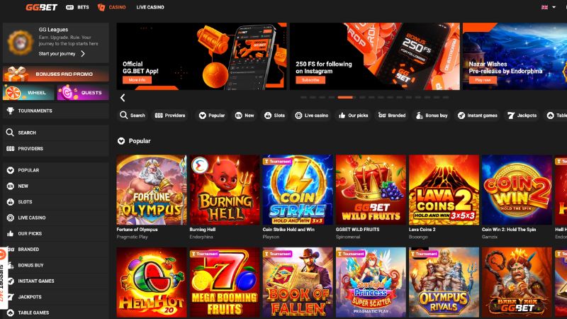 GGBet Casino bonus